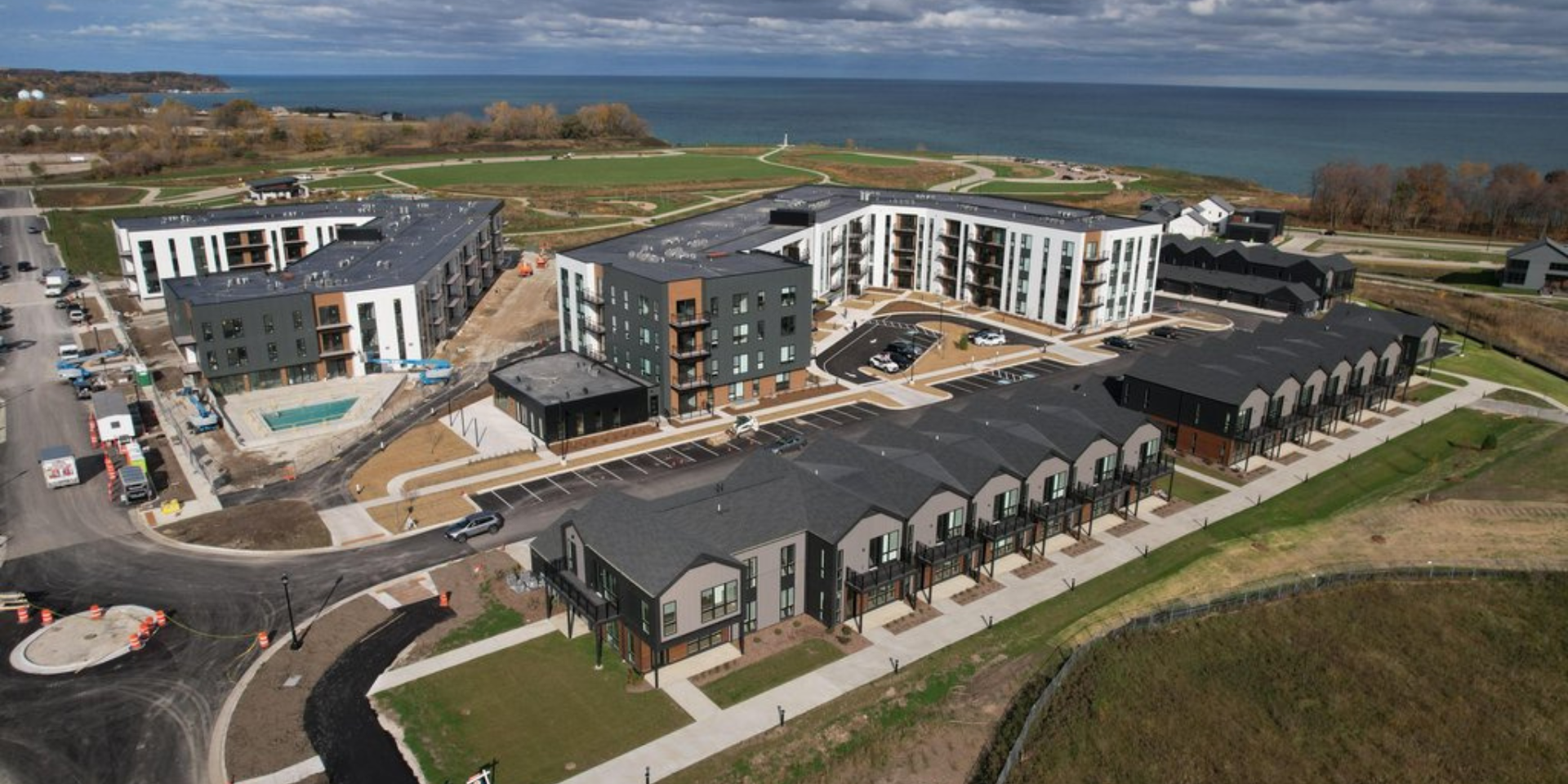 Coast at Lakeshore Commons Completed Coast apartment buildings at Lakeshore Commons