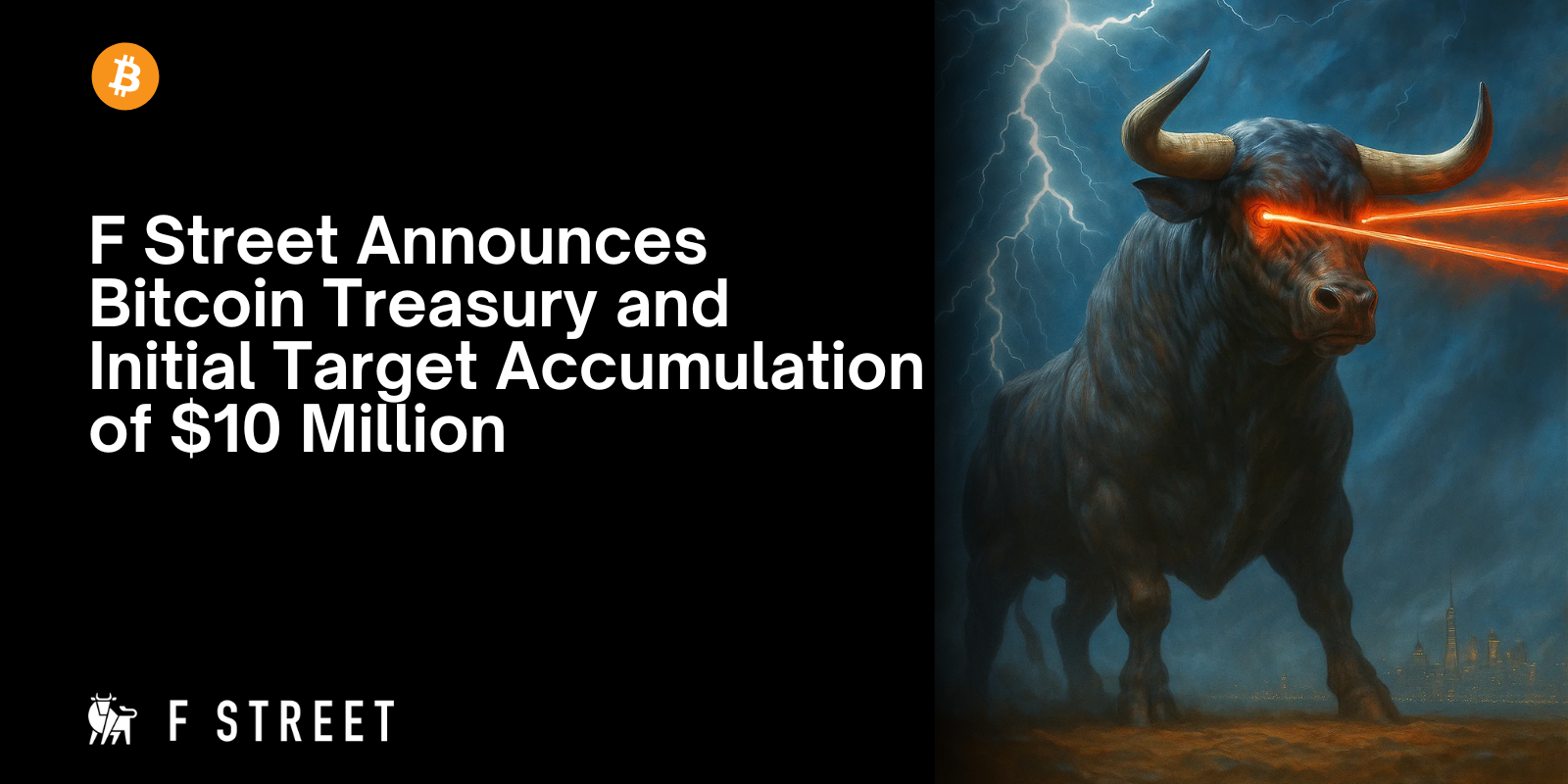 F Street Bitcoin Treasury Launch